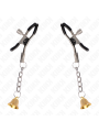 KINK PINZAS PARA PEZONES CON COLGANTE DE CAMPANA DORADO 6 CM