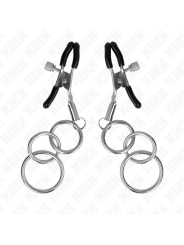 KINK PINZAS PARA PEZONES CON 3 AROS 6 CM