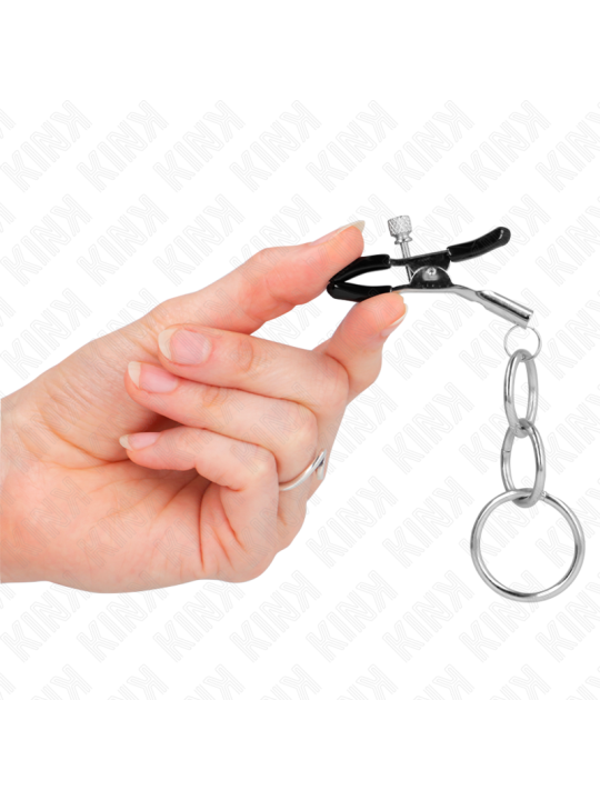 KINK PINZAS PARA PEZONES CON 3 AROS 6 CM