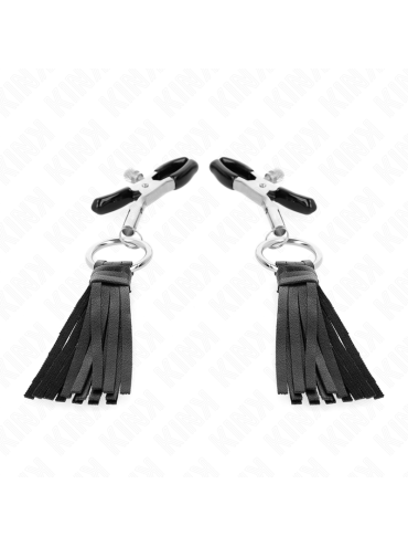 KINK PINZAS PARA PEZONES CON BORLAS DE POLIPIEL 6 CM