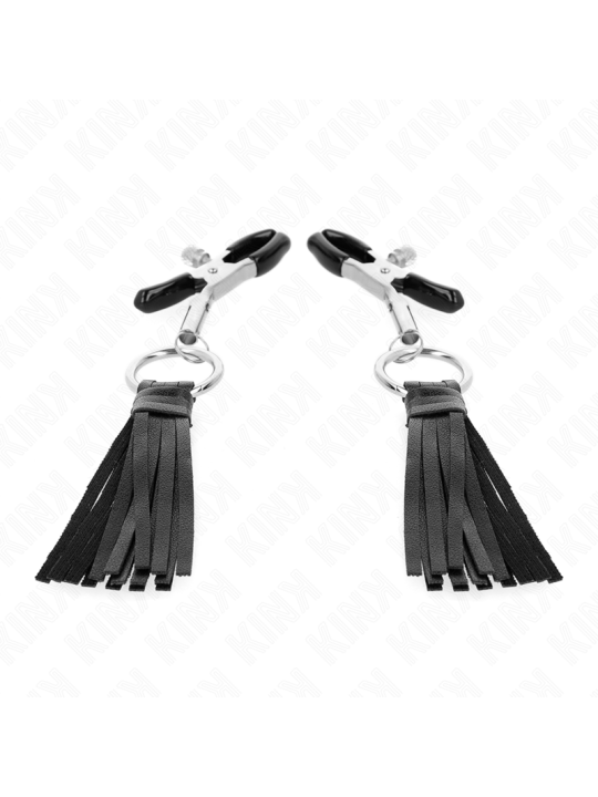 KINK PINZAS PARA PEZONES CON BORLAS DE POLIPIEL 6 CM