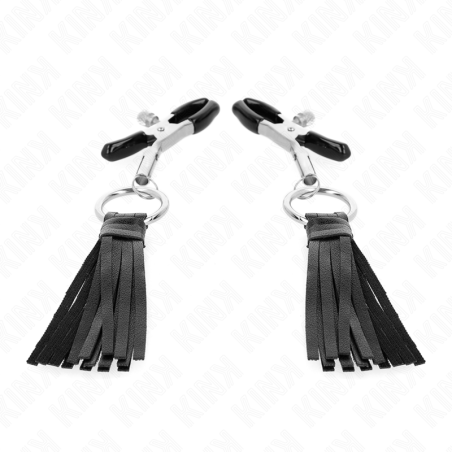 KINK PINZAS PARA PEZONES CON BORLAS DE POLIPIEL 6 CM
