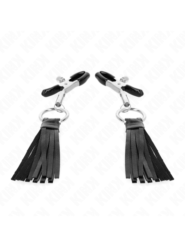 KINK PINZAS PARA PEZONES CON BORLAS DE POLIPIEL 6 CM