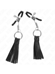 KINK PINZAS PARA PEZONES CON BORLAS DE POLIPIEL 6 CM