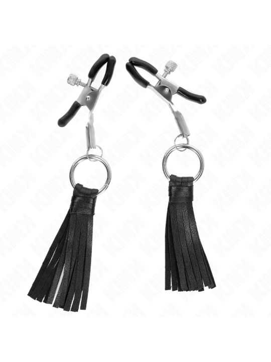 KINK PINZAS PARA PEZONES CON BORLAS DE POLIPIEL 6 CM