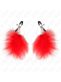 KINK PINZAS PARA PEZONES CON PLUMA ROJO 7 CM