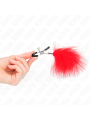 KINK PINZAS PARA PEZONES CON PLUMA ROJO 7 CM