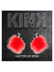 KINK PINZAS PARA PEZONES CON PLUMA ROJO 7 CM