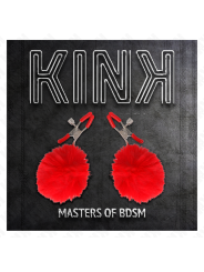 KINK PINZAS PARA PEZONES CON POMPON ROJO 6 CM