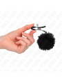 KINK PINZAS PARA PEZONES CON POMPON NEGRO 6 CM