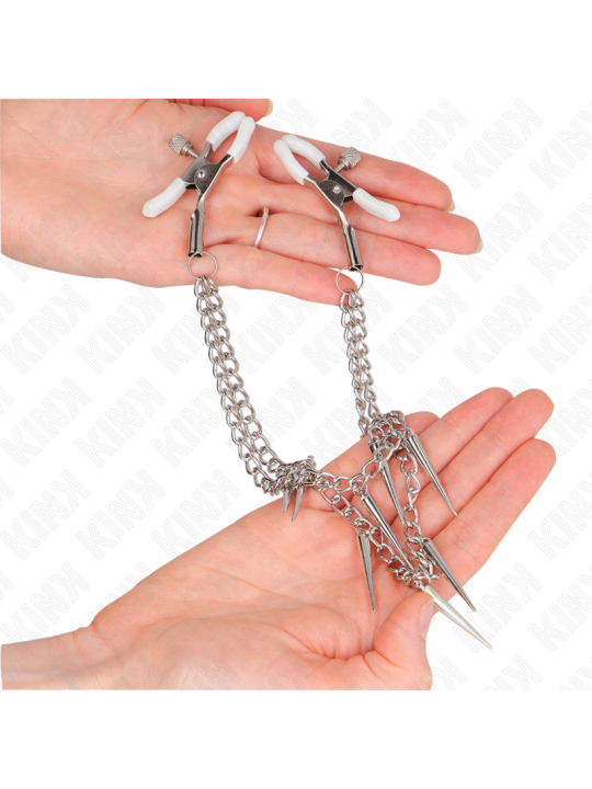 KINK PINZAS PARA PEZONES CON CADENA DE PUAS 30 CM