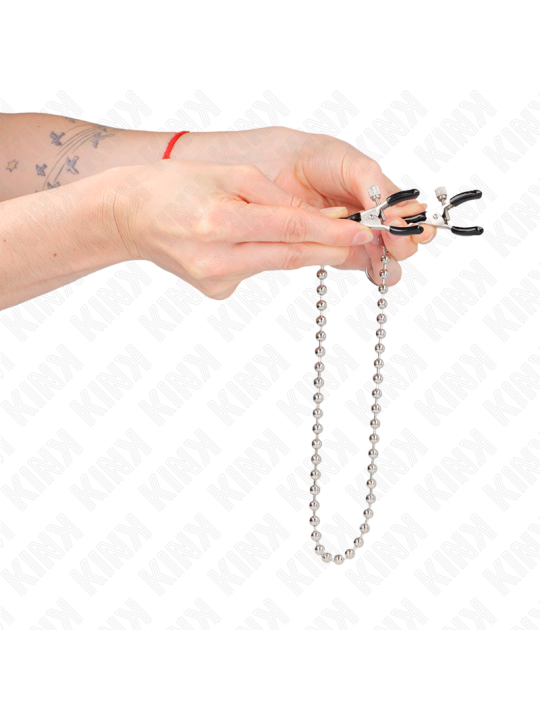 KINK PINZAS PARA PEZONES CON CADENA DE BOLAS 30 CM