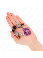 KINK PINZAS PARA PEZONES CON CADENA VIOLETA 30 CM
