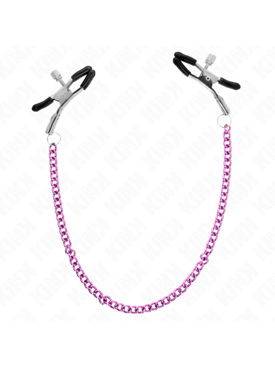 KINK PINZAS PARA PEZONES CON CADENA VIOLETA 30 CM