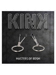 KINK PINZAS PARA PEZONES FINA CON ARO PLATEADO 7 CM