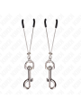 KINK PINZAS PARA PEZONES FINA CON GANCHO PLATEADO 7 CM