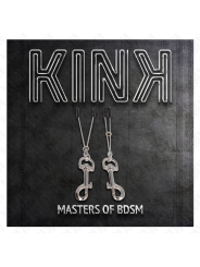 KINK PINZAS PARA PEZONES FINA CON GANCHO PLATEADO 7 CM