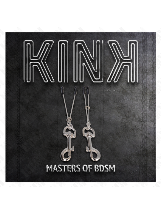 KINK PINZAS PARA PEZONES FINA CON GANCHO PLATEADO 7 CM