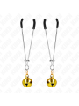 KINK PINZAS PARA PEZONES FINA CON CASCABEL DORADO 7 CM