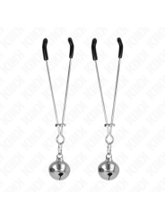KINK PINZAS PARA PEZONES FINA CON CASCABEL PLATEADO 7 CM