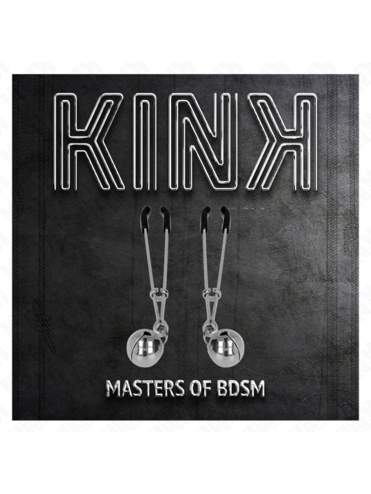 KINK PINZAS PARA PEZONES FINA CON CASCABEL PLATEADO 7 CM