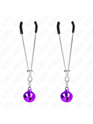 KINK PINZAS PARA PEZONES FINA CON CASCABEL VIOLETA 7 CM