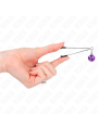 KINK PINZAS PARA PEZONES FINA CON CASCABEL VIOLETA 7 CM