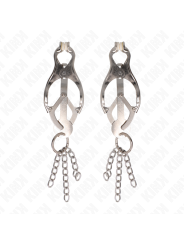 KINK PINZAS PARA PEZONES ESTILO JAPONES CON CADENAS PLATEADO