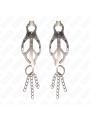 KINK PINZAS PARA PEZONES ESTILO JAPONES CON CADENAS PLATEADO