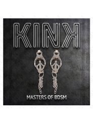 KINK PINZAS PARA PEZONES ESTILO JAPONES CON CADENAS PLATEADO