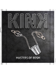 KINK PINZAS PARA PEZONES CON CUBO PLATEADO