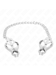 KINK PINZAS PARA PEZONES ESTILO JAPONES CON CADENA PLATEADO 30 CM