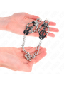 KINK PINZAS PARA PEZONES ESTILO JAPONES CON CADENA PLATEADO 30 CM