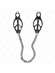 KINK PINZAS PARA PEZONES ESTILO JAPONES CON CADENA NEGRO 30 CM