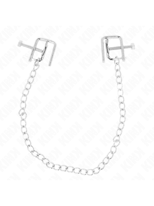 KINK PINZAS PARA PEZONES COMPRESORA TORNILLO DE BANCO CON CADENA 30 CM