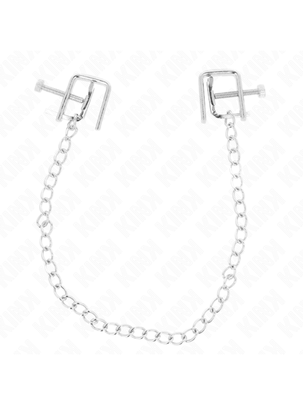 KINK PINZAS PARA PEZONES COMPRESORA TORNILLO DE BANCO CON CADENA 30 CM