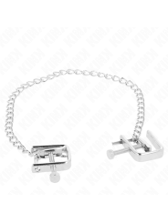 KINK PINZAS PARA PEZONES COMPRESORA TORNILLO DE BANCO CON CADENA 30 CM