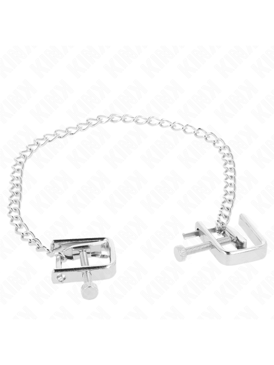 KINK PINZAS PARA PEZONES COMPRESORA TORNILLO DE BANCO CON CADENA 30 CM
