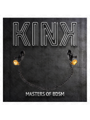 KINK PINZAS PARA PEZONES PLANAS NEGRO CON CASCABEL Y CADENA PLATEADO 30 CM