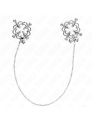 KINK PINZAS PARA PEZONES FLOR METALICA CON CADENA