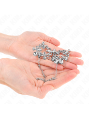 KINK PINZAS PARA PEZONES FLOR METALICA CON CADENA