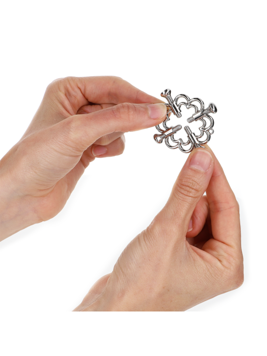 KINK PINZAS PARA PEZONES FLOR METALICA