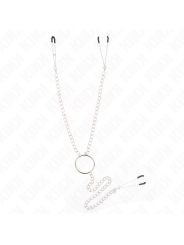 KINK PINZAS PARA PEZONES Y CLITORIS CON CADENA 30 CM MODELO 1