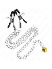 KINK PINZAS PARA PEZONES CON CAMPANA DORADO Y CADENA 30 CM