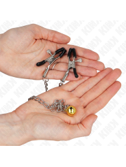 KINK PINZAS PARA PEZONES CON CAMPANA DORADO Y CADENA 30 CM