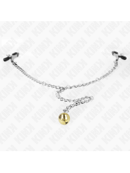 KINK PINZAS PARA PEZONES CON CAMPANA DORADO Y CADENA 30 CM