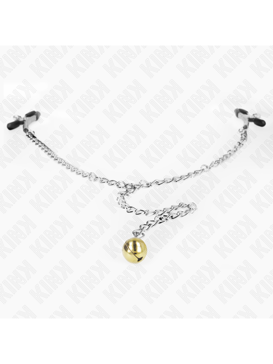 KINK PINZAS PARA PEZONES CON CAMPANA DORADO Y CADENA 30 CM