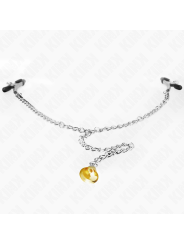 KINK PINZAS PARA PEZONES CON CAMPANA CASCABEL DORADO Y CADENA 30 CM