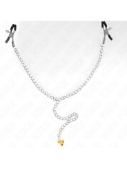 KINK PINZAS PARA PEZONES CON CAMPANA CASCABEL DORADO Y CADENA 30 CM