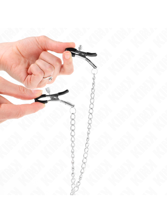 KINK PINZAS PARA PEZONES Y CLITORIS CON CADENA 30 CM MODELO 2
